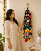 Blossom Cascade – Handcrafted Crochet Hanging Flower Pot