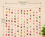 Blooming Welcome – Handcrafted Crochet Floral Toran