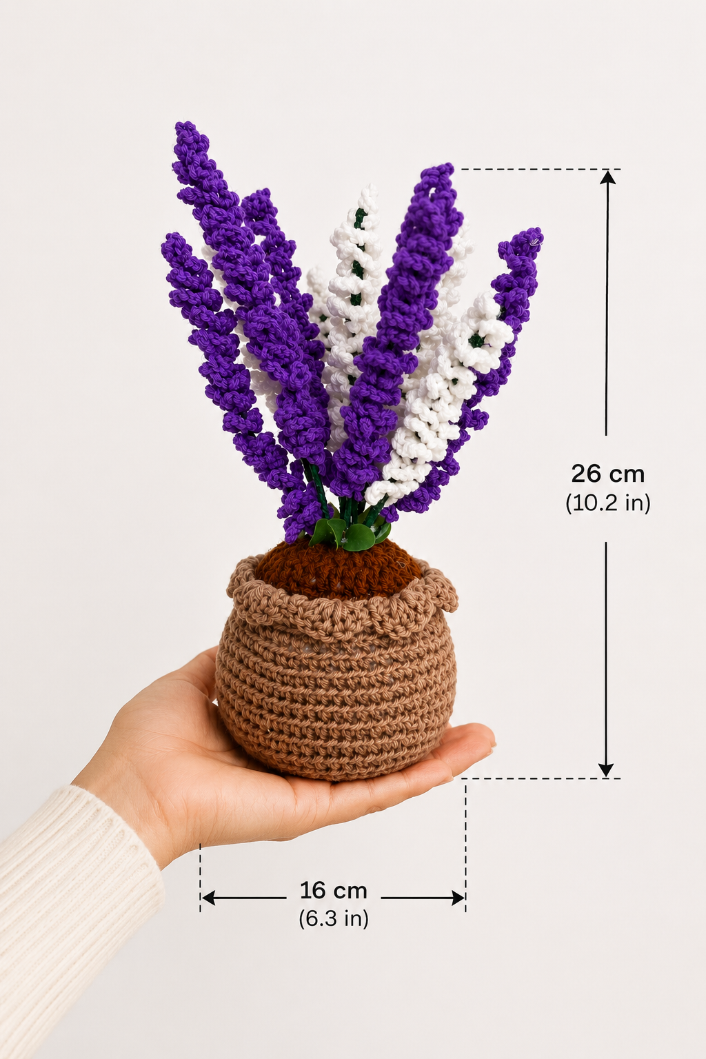 Lavender Serenity – Handcrafted Crochet Floral Keepsake