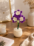 Amethyst Grace – Handcrafted Crochet Floral Keepsake