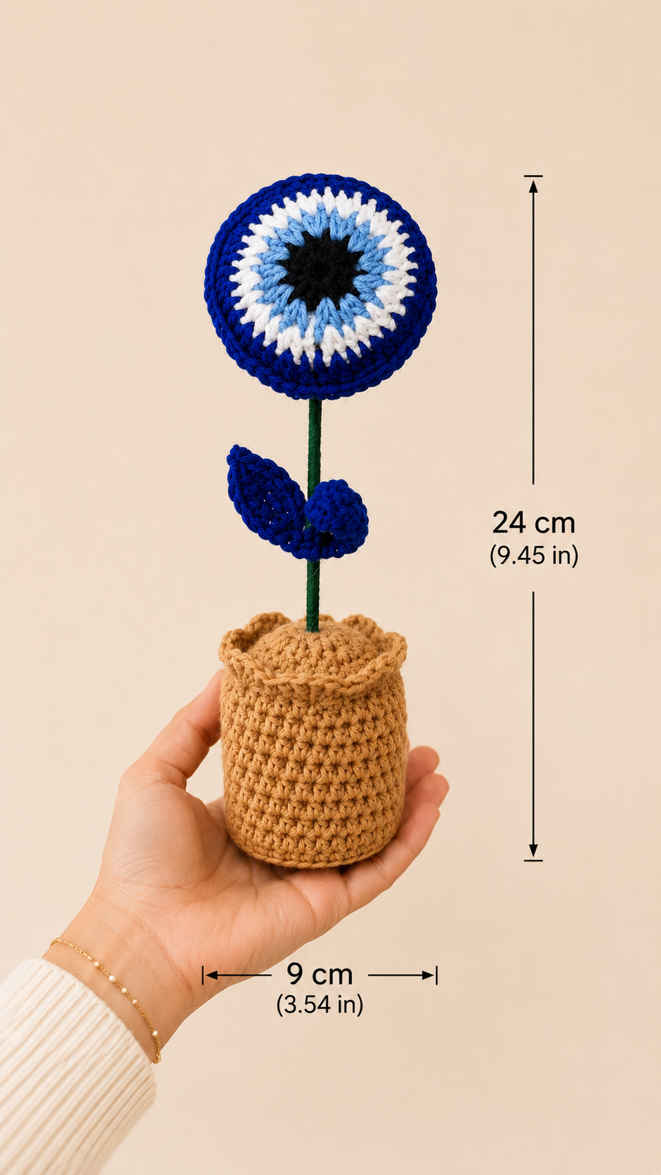 Guardian Blessing – Handcrafted Evil Eye Crochet Keepsake