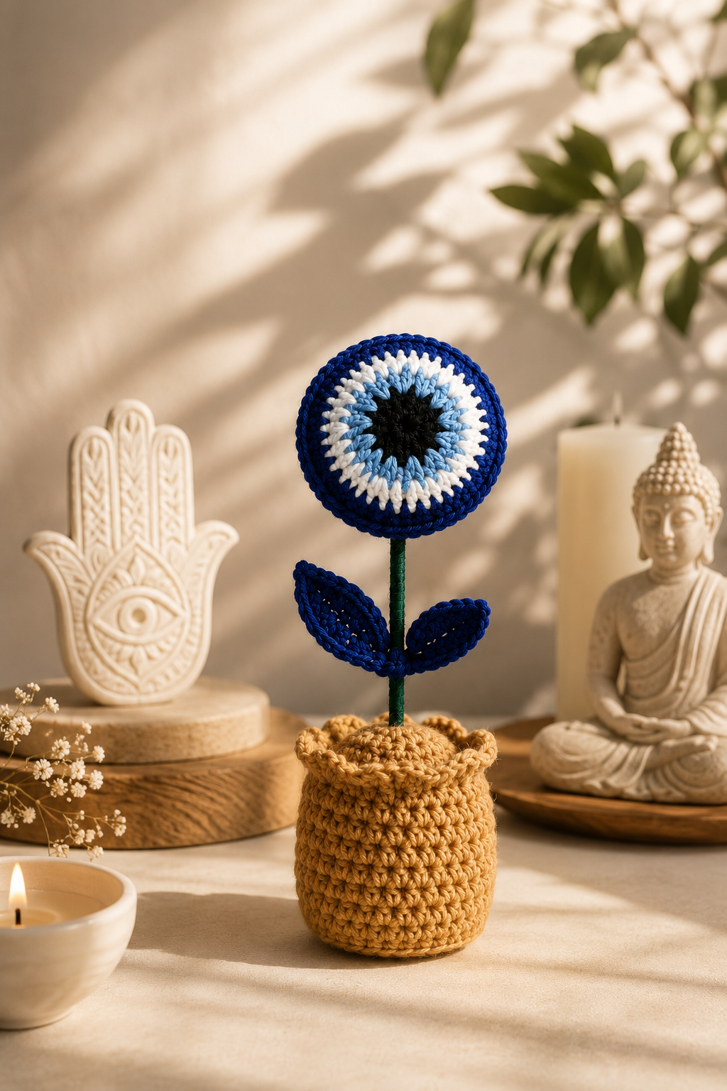 Guardian Blessing – Handcrafted Evil Eye Crochet Keepsake