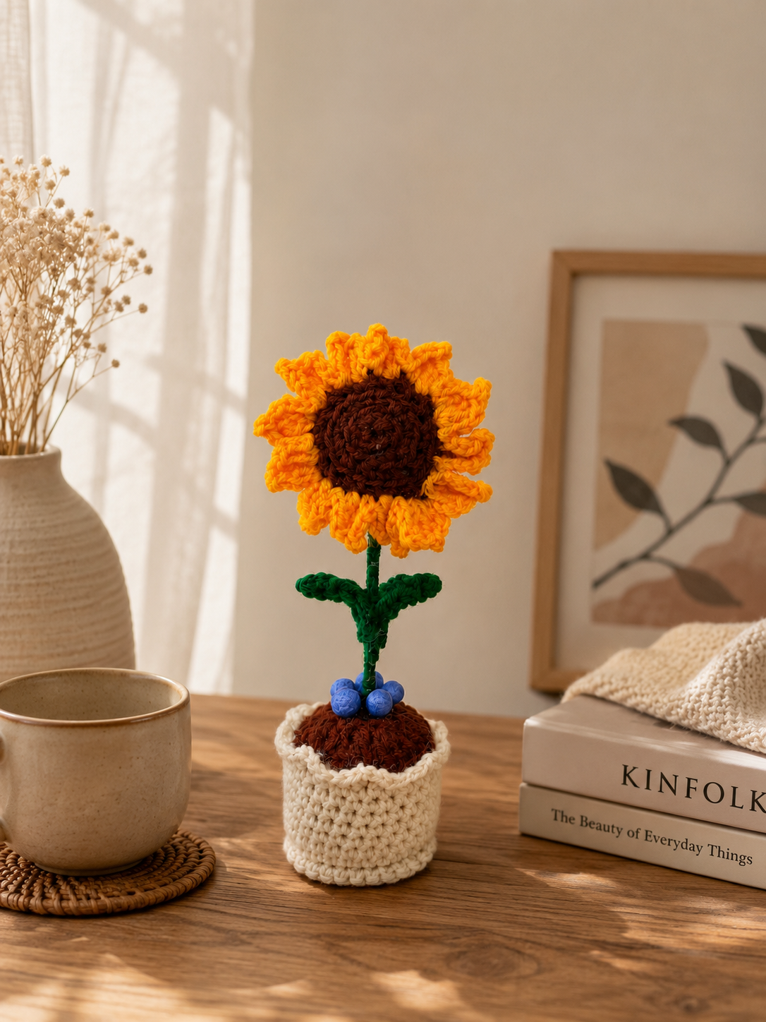 Sunny Promise – Handcrafted Crochet Sunflower Keepsake