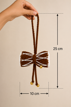 Divine Rhythm – Handcrafted Crochet Damru Hanging