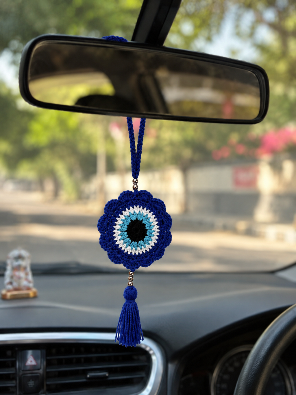 Guardian Gaze – Handcrafted Crochet Evil Eye Hanging