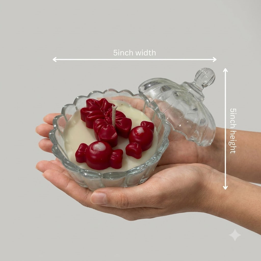Cherry Blossom Delight – Decorative Dessert Candle