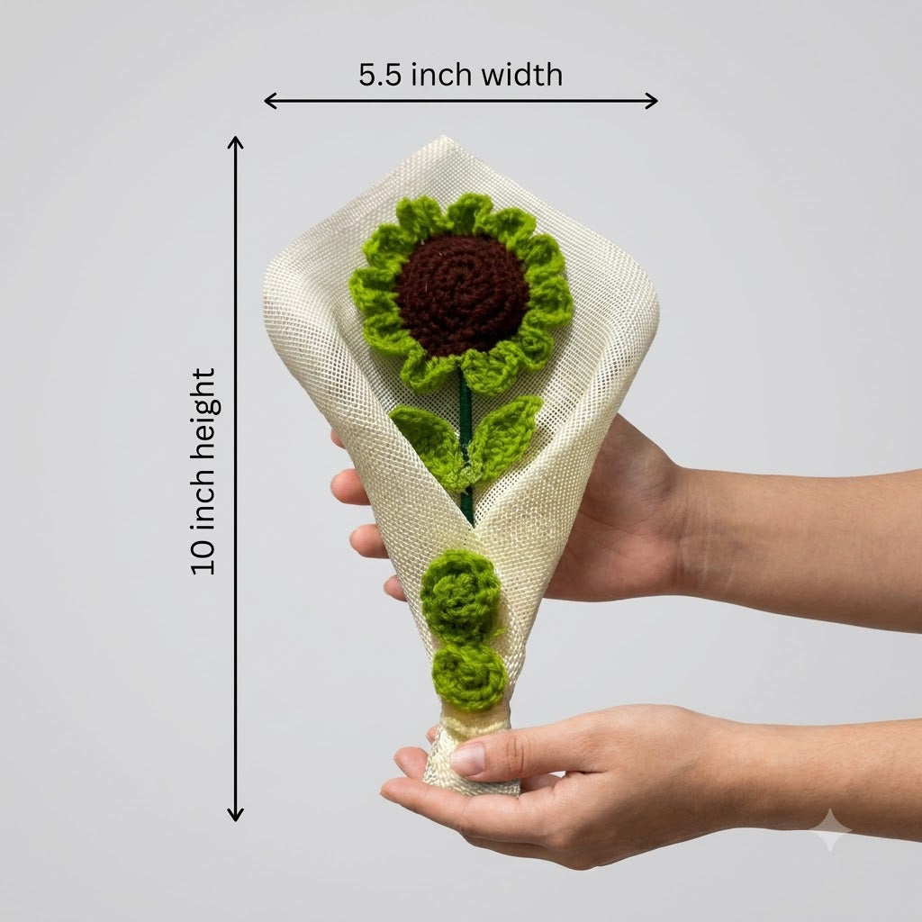 ELARA Sunlit Bloom dimensions — 10 inch height, 5.5 inch width