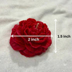 Large Red Rose Flower Candle
