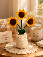 Sunshine Bloom – Handcrafted Crochet Sunflower Keepsake