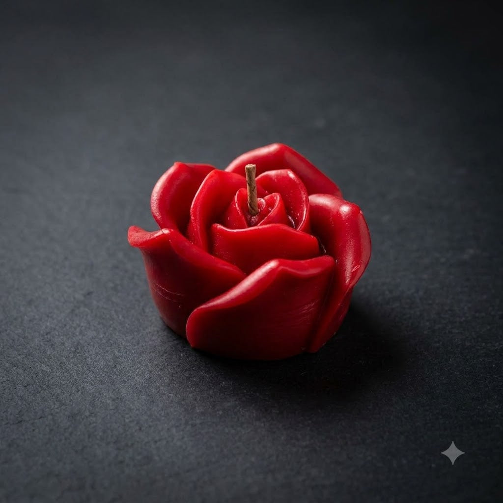 Red Rose Candle