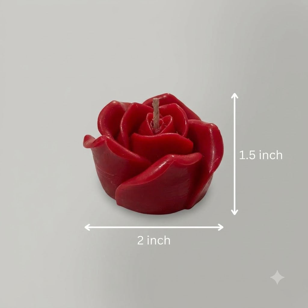 Red Rose Candle