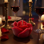Red Rose Candle